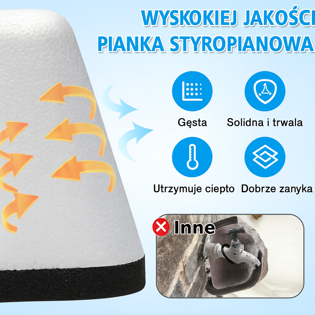 Ochronne Pokrowce na Kran Zewnętrzny – Piankowe Izolacyjne Osłony na Zimę