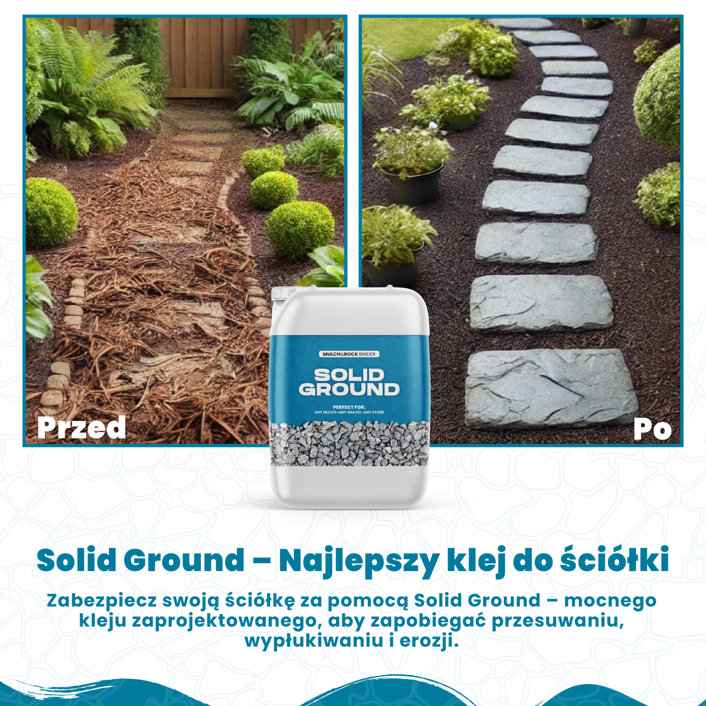 SOLID GROUND – Klej do kamyków do aranżacji podwórka